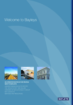 Welcome to Bayleys - AN ORIENTATION PACK FOR PEOPLE NEW ...