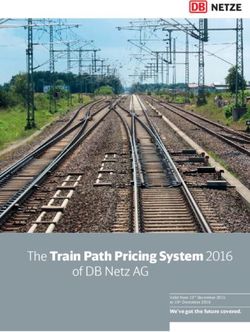 The Train Path Pricing System 2016 of DB Netz AG - We've got the future covered.