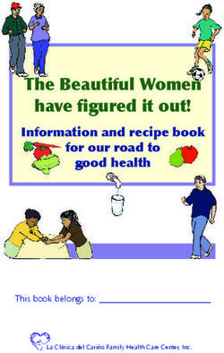 The Beautiful Women have fi gured it out! - Information and recipe book for our road to good health