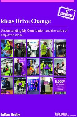 Ideas Drive Change Understanding My Contribution and the value of employee ideas - Balfour Beatty