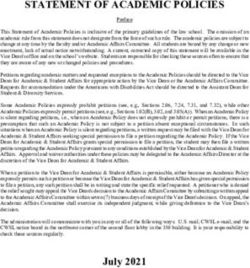 STATEMENT OF ACADEMIC POLICIES - California ...