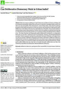 Can Deliberative Democracy Work in Urban India? - MDPI