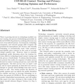 COVID-19 Contact Tracing and Privacy: Studying Opinion and Preferences - UW Security and ...