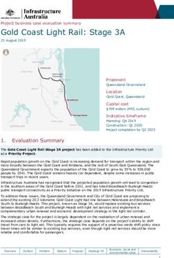 Gold Coast Light Rail: Stage 3A - Project business case evaluation summary - Ministers for Infrastructure ...