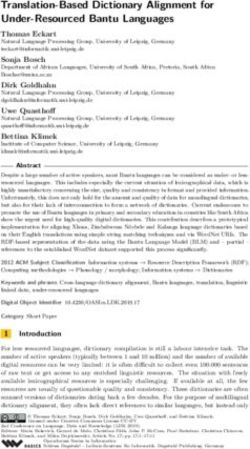 Translation-Based Dictionary Alignment for Under-Resourced Bantu Languages - DROPS