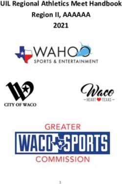 UIL Regional Athletics Meet Handbook Region II, AAAAAA 2021
