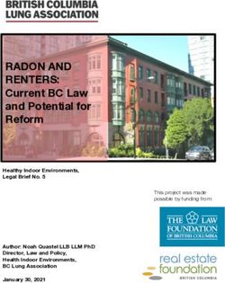 RADON AND RENTERS: Current BC Law and Potential for Reform