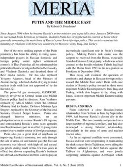 PUTIN AND THE MIDDLE EAST