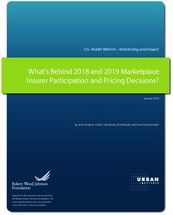 What's Behind 2018 and 2019 Marketplace Insurer Participation and Pricing Decisions? - Urban Institute