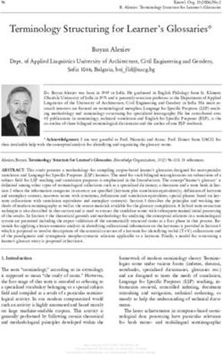 Terminology Structuring for Learner's Glossaries* - Nomos ...