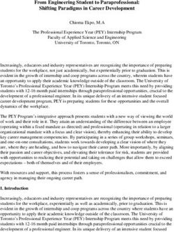 From Engineering Student to Paraprofessional: Shifting Paradigms in Career Development