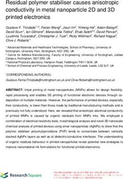 Residual polymer stabiliser causes anisotropic conductivity in metal nanoparticle 2D and 3D printed electronics - Research Square
