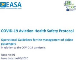 COVID-19 Aviation Health Safety Protocol - Operational Guidelines for the management of airline passengers - Politico.eu