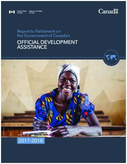 OFFICIAL DEVELOPMENT ASSISTANCE - Report to Parliament on the Government of Canada's - Global Affairs Canada