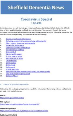 Coronavirus Special 17/04/20 - Yorkshire and the Humber Clinical ...