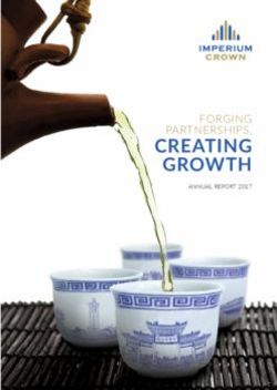 CREATING GROWTH FORGING PARTNERSHIPS, Imperium Crown