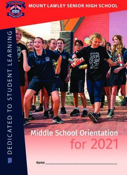 Middle School Orientation - MOUNT LAWLEY SENIOR HIGH SCHOOL - Name