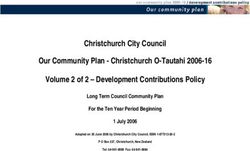 Christchurch City Council Our Community Plan - Christchurch O-Tautahi 2006-16 Volume 2 of 2 - Development Contributions Policy
