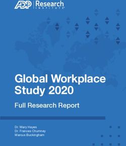 Global Workplace Study 2020 - Full Research Report Dr. Mary Hayes Dr. Frances Chumney Marcus Buckingham - ADP Research Institute
