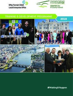 TRAINING & DEVELOPMENT PROGRAMME 2019 - #MAKINGITHAPPEN - LOCAL ENTERPRISE OFFICE