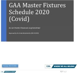 GAA Master Fixtures Schedule 2020 (Covid) - An Lár Choiste Cheannais na gComórtaisí - Donegal GAA