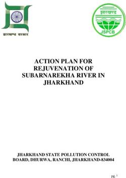 ACTION PLAN FOR REJUVENATION OF SUBARNAREKHA RIVER IN JHARKHAND - JHARKHAND STATE POLLUTION CONTROL BOARD, DHURWA, RANCHI, JHARKHAND-834004