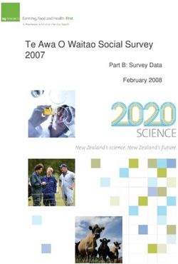 Te Awa O Waitao Social Survey 2007 - Part B: Survey Data February 2008 - These are not the ...