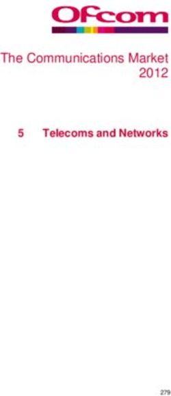 The Communications Market 2012 - Telecoms and Networks - Ofcom