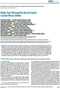 Ridge Gap Waveguide Based Liquid Crystal Phase Shifter - TUprints