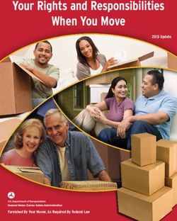 Your Rights and Responsibilities When You Move - 2013 Update - Federal Motor ...
