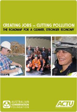 Creating Jobs - Cutting Pollution - the roadmaP for a Cleaner, stronger eConomy