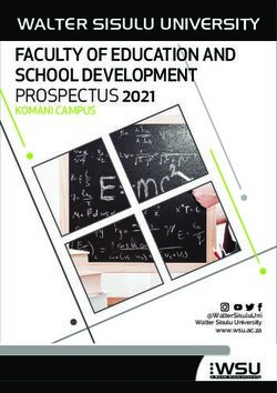 FACULTY OF EDUCATION AND SCHOOL DEVELOPMENT PROSPECTUS 2021 - WALTER SISULU UNIVERSITY