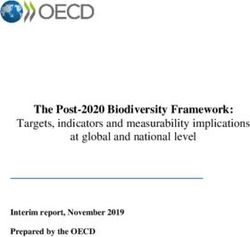The Post-2020 Biodiversity Framework: Targets, indicators and measurability implications at global and national level - OECD