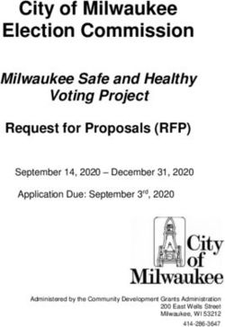 City of Milwaukee Election Commission - Milwaukee Safe and Healthy Voting Project