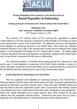 Racial Disparities In Sentencing - American Civil Liberties Union