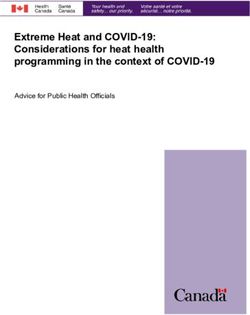 Extreme Heat and COVID-19: Considerations for heat health programming in the context of COVID-19 - Advice for Public Health Officials ...
