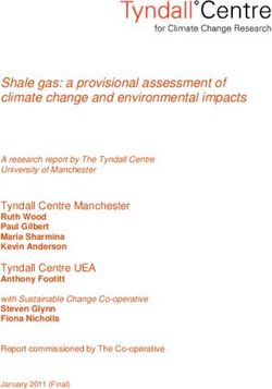 Shale gas: a provisional assessment of climate change and environmental impacts
