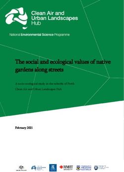 The social and ecological values of native gardens along streets - A socio-ecological study in the suburbs of Perth Clean Air and Urban Landscapes Hub