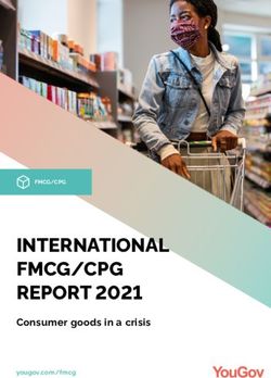 INTERNATIONAL FMCG/CPG REPORT 2021 - Consumer Goods In A Crisis - FMCG/CPG - Wortfilter