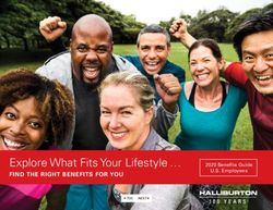 Explore What Fits Your Lifestyle - FIND THE RIGHT BENEFITS FOR YOU 2020 Benefits Guide - Halliburton