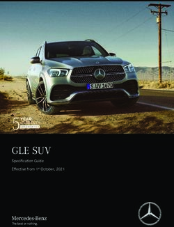 GLE SUV Specification Guide Effective from 1st October, 2021 - Mercedes Benz