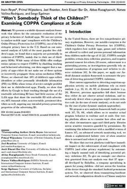 "Won't Somebody Think of the Children?" Examining COPPA Compliance at Scale - Privacy Enhancing ...