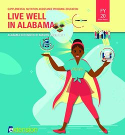 LIVE WELL IN ALABAMA FY 20 - Community Nutrition Education