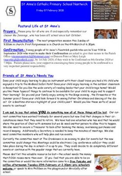 Pastoral Life at St Anne's