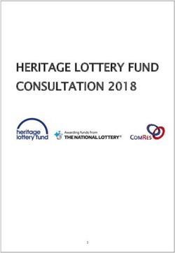 HERITAGE LOTTERY FUND CONSULTATION 2018 - Scottish Natural Heritage