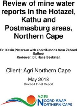 Review of mine water reports in the Hotazel, Kathu and Postmasburg areas, Northern Cape - Client: Agri Northern Cape - Amazon S3