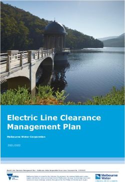 Electric Line Clearance Management Plan - Melbourne Water Corporation