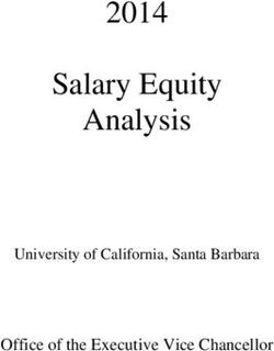 Salary Equity Analysis 2014 - Office of the Executive Vice Chancellor University of California, Santa Barbara