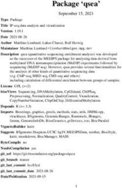 Package 'qsea' September 15, 2021 - Bioconductor