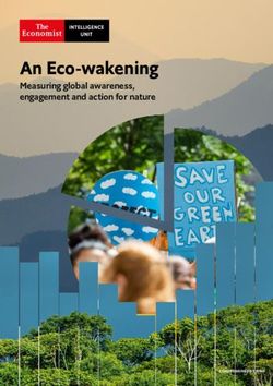 An Eco-wakening Measuring global awareness, engagement and action for nature - WWF-Australia